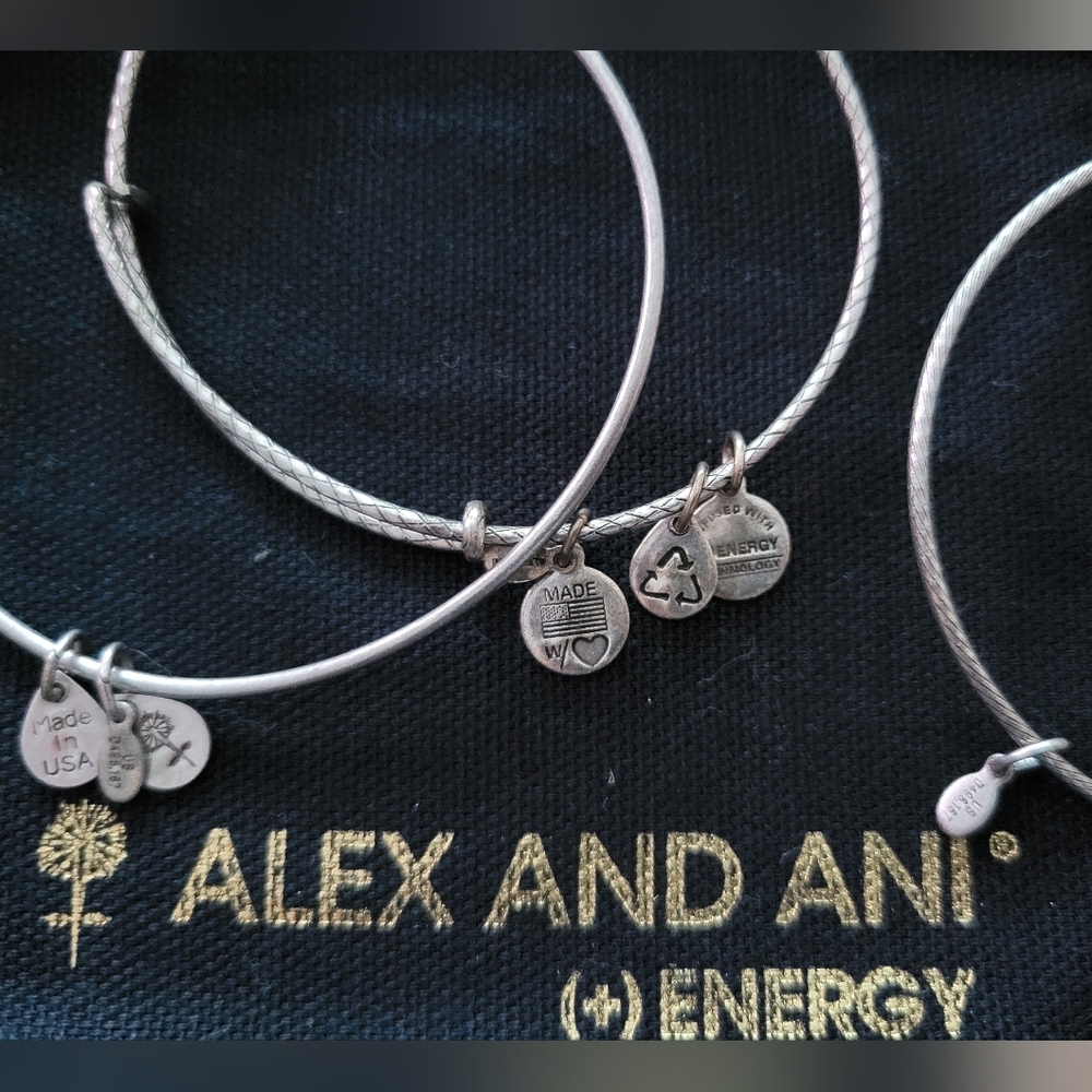 Simple Alex & Ani stackable bracelets - Picture 3 of 3